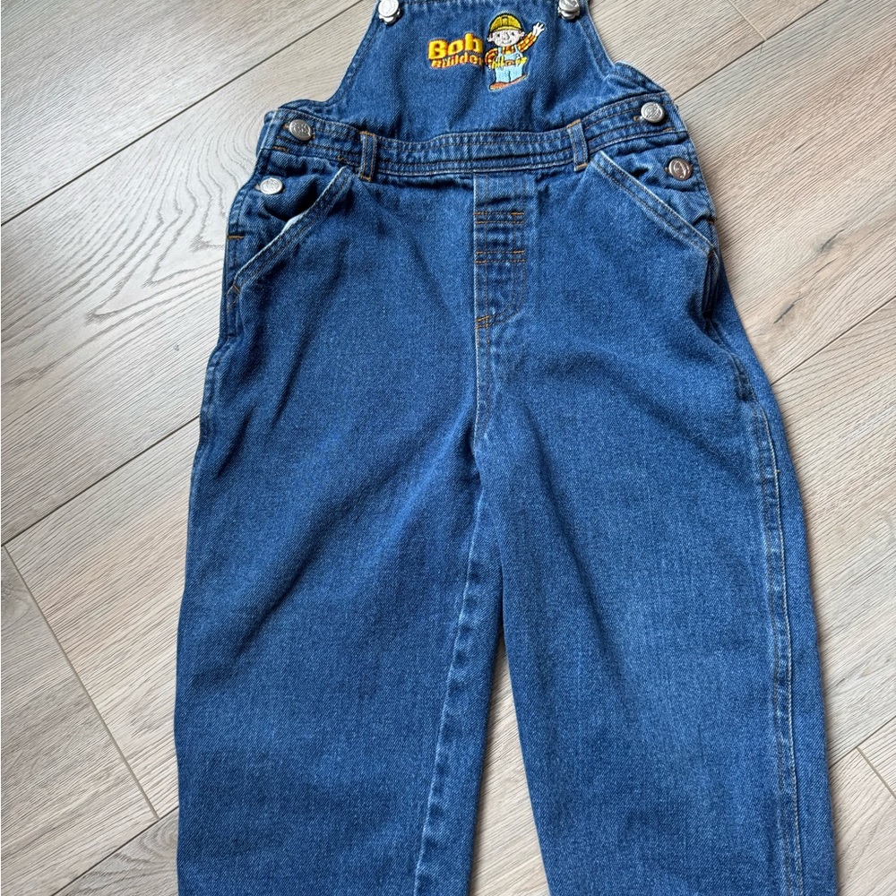 Kids Vintage Denim Overalls Bob the Builder size 3